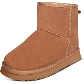 Mini Snow Boots for Women Ankle Boots Winter Slippers Boots Fur Lined Non-slip Lightweight Comfortable Stay Warm