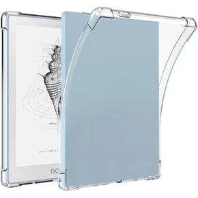 BOZHUORUI Clear Case for Onyx Boox Go 6/Boox Poke5/Poke 5S e-Reader - Ultra-Thin Lightweight Transparent Silicone Flexible Soft Back Cover (Clear)