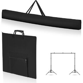 8 ft Pipe and Drape Bag Set Portable Backdrop Kit Carry Bag Upright Bag Crossbar Bag Pole Bag for Backdrop Pipe and Drape Stand Metal Backdrop Stand and Base Kits