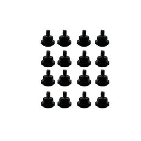 ZHUUO 16 Sets of Hard Disk Dampening Screws, Hard Disk Drive Screws, Dampening Rubber Washer Kits, PC Hard Disk Drive Mounting Accessories for 2.5-inch HDD SSD (2.5-inch), Black