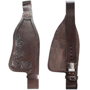 Horse Western Adult Tooled Leather Replacement Saddle Fenders 52DBDT