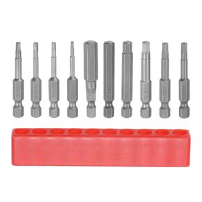 HARFINGTON 10Pcs Magnetic Impact Hex Head Wrench Drill Bit Set, SAE 5/64", 3/32", 7/64", 1/8", 9/64", 5/32", 3/16", 7/32", 1/4", 5/16" S2 Steel 1/4" Hex Shank 2" Long