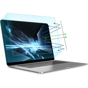 MOSISO 2 Pack 13 inch Laptop Screen Protector, Matte Blue Light Blocking Anti-UV Eye Protection Screen Filter Film Compatible with MacBook Air 13 inch Retina 2022-2018/Pro 13 inch USB-C 2023-2016