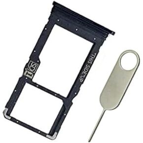 Single Sim Tray SD Card Holder for Motorola Moto G Stylus (2021) XT2115 Black (Not Fit G Stylus 5G)