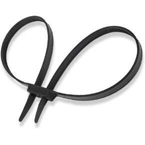 Length: 35.4", 50 PCS Heavy Duty Police Disposable Handcuffs, Nylon Double Locking Cuffs, Black Plastic Cable Tie, 250-lb Tensile Strength