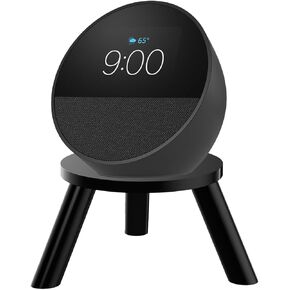 Speaker Table Stand for Echo Spot (2024 Release) and Sonos Era 100, Acrylic Tripod Accessories Desktop Holder for Better Sound (Black)