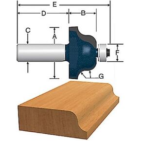 Bosch 85270MC 1 in. Roman Ogee Router Bit