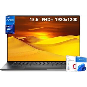 Dell 2024 XPS 15 9530 Business Laptop, Microsoft Office Lifetime License,13th Gen Intel 10-Core i7-13620H, 15.6" FHD+, 32GB DDR5, 1TB SSD, Intel Arc A370M, Fingerprint, Wi-Fi 6, Backlit KB, Win11 Pro