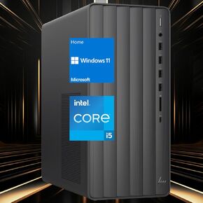 HP Newest Envy Intel i5 Tower Desktop, Intel i5-14400 (Beats Intel i7-13650HX), Intel UHD Graphics, 16GB RAM, 1TB SSD, with External 512GB SSD Bundle, Wi-Fi 6, RJ45, Windows 11 Home, Black