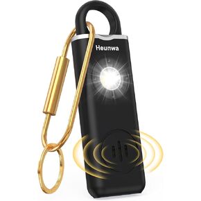 Personal Alarm for Women, Rechargeable Safety Alarm with Emergency LED Lights, Loud Siren, Keychain for Students, Elderly (Blue)