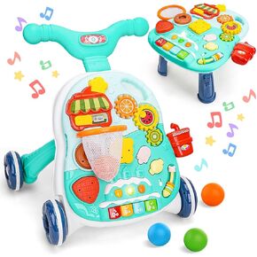 TOY Life Baby Push Walkers for Babies 12 Months Sit to Stand Walker for Baby Girl Boy 3 in 1 Push Toys for Babies Learning to Walk Baby Activity Walker Toddler Walking Toy for Infant Kid 1 Year Old