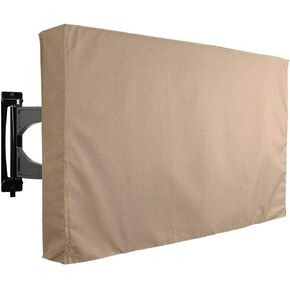 KHOMO GEAR Outdoor TV Cover Brown Universal Weatherproof Protector for 55-58 Inch TV - Fits Most Mounts & Brackets