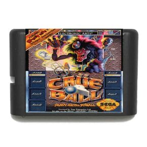 Crue Ball 16 Bit MD Game Card For Sega Megadrive Genesis Video Game Console Cartridge