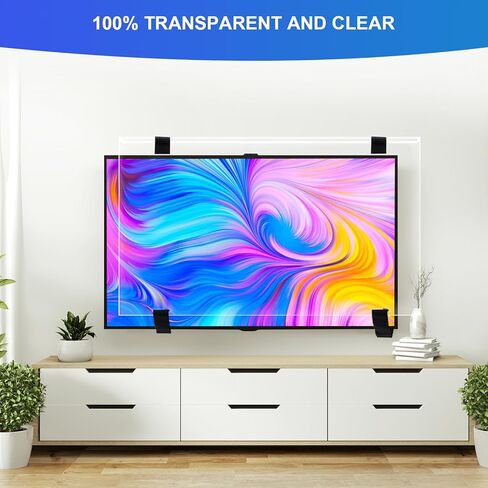 واقي شاشة تلفزيون 32 بوصة من الأكريليك الشفاف لشاشة التلفاز وشاشة الكمبيوتر لشاشة تلفزيون LED OLED QLED LCD in Kuwait