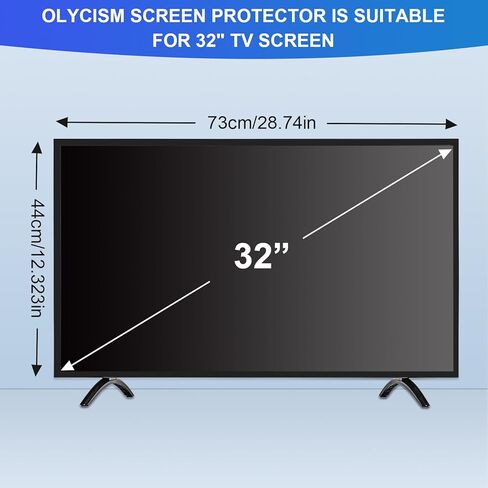واقي شاشة تلفزيون 32 بوصة من الأكريليك الشفاف لشاشة التلفاز وشاشة الكمبيوتر لشاشة تلفزيون LED OLED QLED LCD in Kuwait