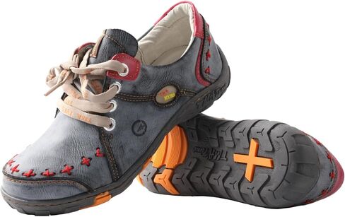 TMA EYES Women's Leather Soft Sole lace-up Fashion Shoes with Hand-Stitched Design in Kuwait