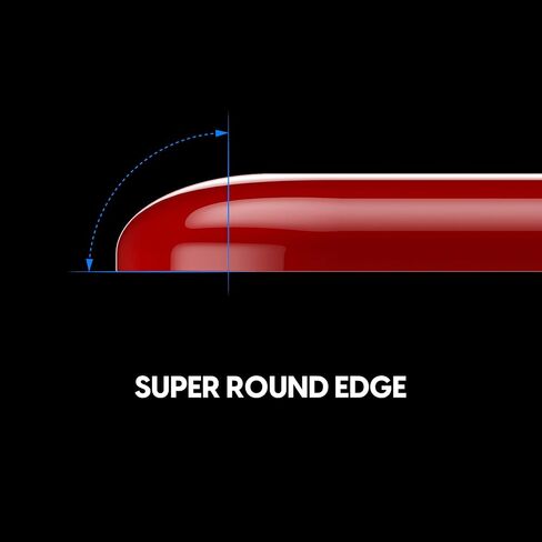 زلاجات ماوس زجاجية Superglide - انزلاق فائق النعومة، حافة مستديرة مصقولة، أقدام ماوس ألعاب سريعة للغاية مع نعل متين لجهاز Razer Viper V3 Pro (Type-S، أحمر) in Saudi Arabia
