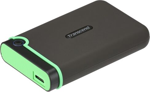 Transcend 4TB StoreJet 25M3S USB 3.1 Portable Hard Drive Rugged, Anti-Shock Resistant, Compact and Lightweight with Lightning-Fast Speeds and a One Touch Backup Button (Iron Grey) TS4TSJ25M3S in Saudi Arabia