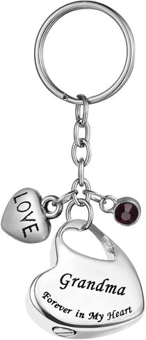 Family in Heart Stainless Steel Memorial Keepsake Urn Keychain for Ashes Cremation Jewelry Dad in Kuwait