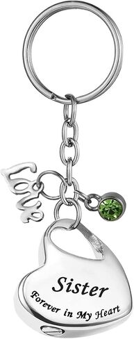 Family in Heart Stainless Steel Memorial Keepsake Urn Keychain for Ashes Cremation Jewelry Dad in Kuwait