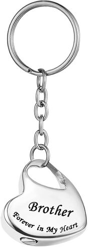 Family in Heart Stainless Steel Memorial Keepsake Urn Keychain for Ashes Cremation Jewelry Dad in Kuwait
