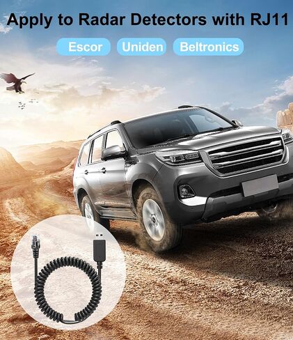 Radar Detector Cable,USB to DC3.5 Plug Cable,Replacement Power Cable for Radar Detectors,for Cobra Whistler Escort Valentine One Uniden Beltronics Radar Detector (DC3.5-6.56FT) in Saudi Arabia