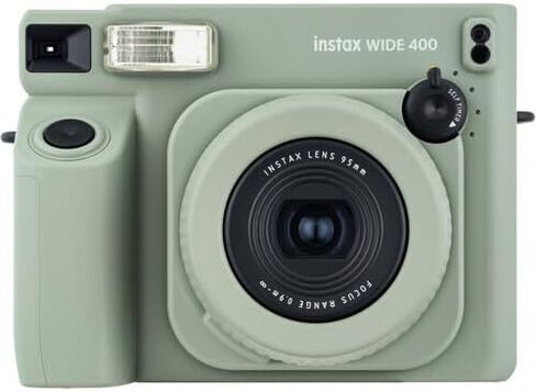 حزمة كاميرا FujiFilm Instax Wide 400 الفورية - تتضمن حزمة مزدوجة من فيلم الإطار العريض، وحقيبة حمل واقية من BluebirdSales، وقماش تنظيف، و4 بطاريات AA - محمولة - مثالية للسفر والمناسبات in Kuwait