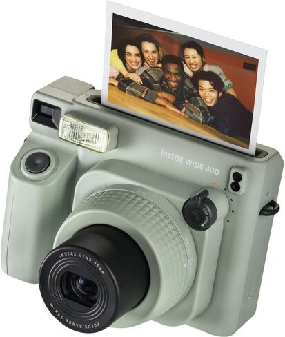 حزمة كاميرا FujiFilm Instax Wide 400 الفورية - تتضمن حزمة مزدوجة من فيلم الإطار العريض، وحقيبة حمل واقية من BluebirdSales، وقماش تنظيف، و4 بطاريات AA - محمولة - مثالية للسفر والمناسبات in Kuwait
