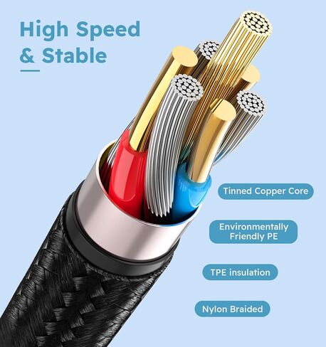 IDISON 100W Multi Charging Cable [4FT 2Pack] 3 in 1 USB Cable Fast Charging with LED Indicator, Universal Charging Cord with Type-C, Micro USB and IP Port for Cell Phones and More in Saudi Arabia