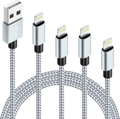 IDISON 100W Multi Charging Cable [4FT 2Pack] 3 in 1 USB Cable Fast Charging with LED Indicator, Universal Charging Cord with Type-C, Micro USB and IP Port for Cell Phones and More in Saudi Arabia