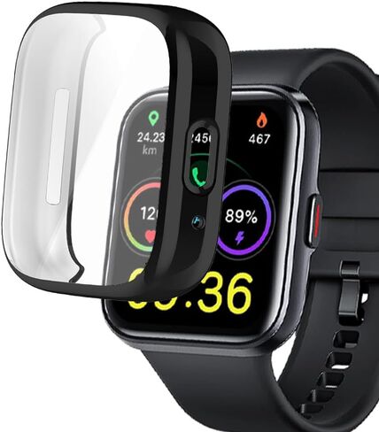 حافظات الساعة المتوافقة مع ID208 PLUS 1.8 بوصة ENOMIR Fitpolo Quican Tensky Veryfit Smart Watch، حافظة TPU مع واقي شاشة، حماية جسم الساعة والشاشة in Saudi Arabia