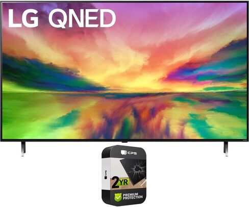 حزمة تلفزيون LG 50QNED80URA مقاس 50 بوصة 4K HDR الذكي Mini-LED 2023 (متجدد) مع حزمة حماية محسنة CPS لمدة عامين in Kuwait