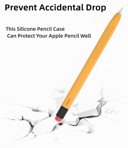 حافظة LOVE MEI لأقلام Apple من السيليكون من الجيل الأول، حافظة واقية مزدوجة اللون من السيليكون، منع التدحرج، ملمس سيليكون مريح مثالي، متوافقة مع قلم Apple من الجيل الأول (وردي) in Kuwait