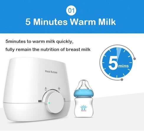 Bottle Warmer, Fast Baby Bottle Warmer for Breastmilk or Formula, 8-in-1 Double Bottle Milk Warmer for Baby, Smart Temperature Control, Sterili-zing, Heat Baby Food, Bottle Warmers for All Bottles in Saudi Arabia