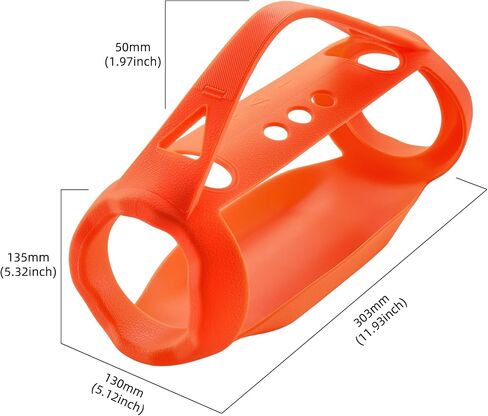 حافظة غطاء حمل من السيليكون لمكبر صوت بلوتوث محمول JBL Xtreme 4، لملحقات الجلد الواقية للسفر JBL Xtreme 4 (برتقالي) in Kuwait