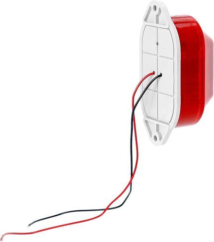 qwork ac110v - 120 فولت ضوء تحذير إنذار صفارات الإنذار الصناعية - أحمر - 110 ديسيبل صوت عالٍ ووميض ستروب ضوء إنذار الذعر في حالات الطوارئ، متوافق مع المفاتيح الذكية للتنبيهات الموقوتة، 2 حزمة in Saudi Arabia
