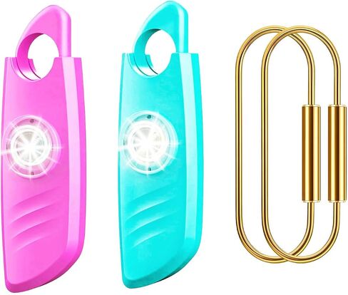 FA FIGHTART 2 Packs Personal Safety Alarm for Women 140db Sound Strobe Light with Key Chain Devices for Women Men in Saudi Arabia