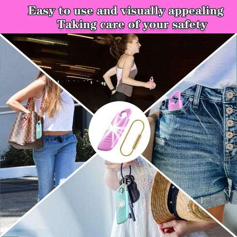 FA FIGHTART 2 Packs Personal Safety Alarm for Women 140db Sound Strobe Light with Key Chain Devices for Women Men in Saudi Arabia