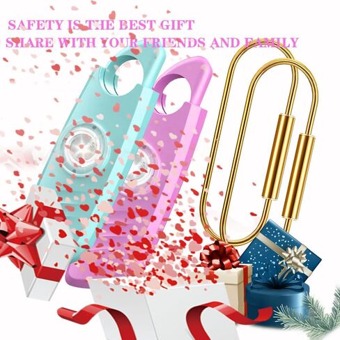 FA FIGHTART 2 Packs Personal Safety Alarm for Women 140db Sound Strobe Light with Key Chain Devices for Women Men in Saudi Arabia
