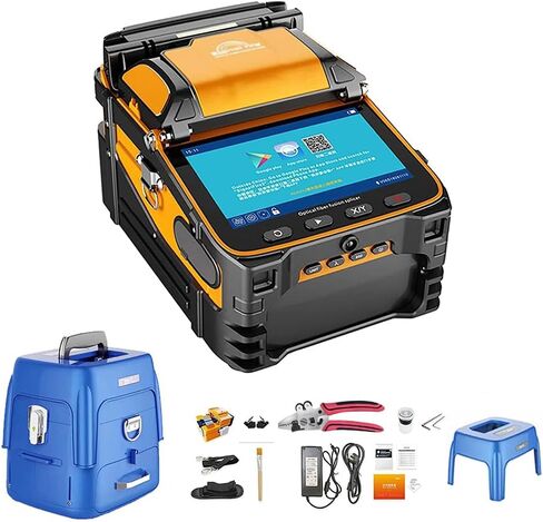 مجموعة أدوات AI-9 Fusion Splicer مع التركيز التلقائي و6 محركات لبناء خط صندوق السيارة، ومشاريع ربط الكابلات FTTH in Saudi Arabia