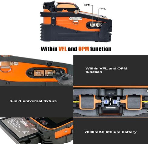 مجموعة أدوات AI-9 Fusion Splicer مع التركيز التلقائي و6 محركات لبناء خط صندوق السيارة، ومشاريع ربط الكابلات FTTH in Saudi Arabia