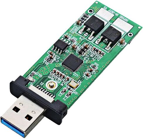 NFHK 42mm NGFF M2 SSD to USB 3.0 External PCBA Conveter Adapter Card Flash Disk Type with Black Case in Saudi Arabia