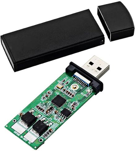 NFHK 42mm NGFF M2 SSD to USB 3.0 External PCBA Conveter Adapter Card Flash Disk Type with Black Case in Saudi Arabia