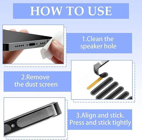 Mobile Phone Dustproof Net Stickers, Speaker Mesh Anti Dust Proof Adhesive Sticker for iPhone and Android Phone Speaker Dustproof Sticker 20 Pcs in Saudi Arabia