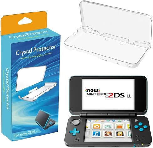 حافظة حماية شفافة 2DS XL - متوافقة مع نينتندو 2DS XL، حافظة ذات غطاء صلب كريستالي فائق الوضوح مضاد للخدش in Kuwait