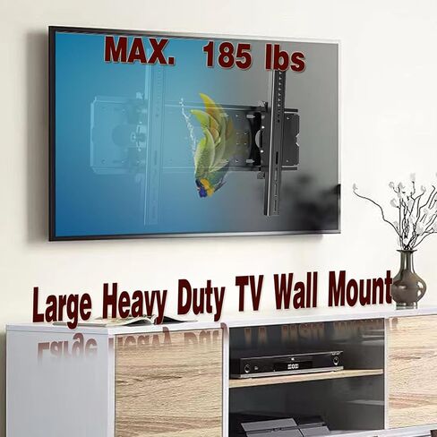 Tilt TV Wall Mount Bracket for 42-85 Inch Large LED LCD OLED Plasma Flat Curved Screen TVs, TV Mount VESA up to 750x500mm, Fits 16", 18", 24" Wood Studs, Heavy Duty Wall Mount TV Bracket in Kuwait