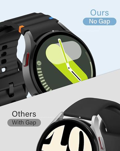 Silicone Sport Band Compatible With Samsung Galaxy Watch 7 Band 40mm 44mm,No Gap Sporty Strap with Decorative Woven Line for Samsung Watch 7 44mm Bands Men Women(2024) in Saudi Arabia