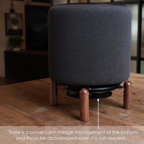 Desk Wood Stand for Echo Sub (Black Walnut) in Saudi Arabia