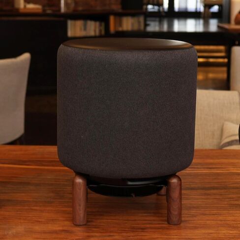 Desk Wood Stand for Echo Sub (Black Walnut) in Saudi Arabia