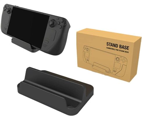 قاعدة حامل لجهاز Steam Deck، حامل سويتش لنينتندو، قاعدة محمولة لجهاز Steam Deck/Nintendo Switch/Switch Lite/Switch OLED مع وسادة سيليكون مضادة للانزلاق - أسود in Kuwait